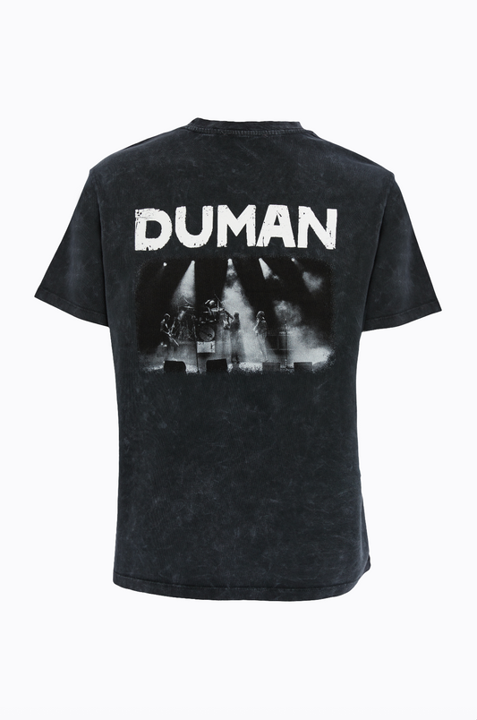 T-06 / Fotoğraf Oversize T-Shirt - Antrasit Siyah Yıkanmış