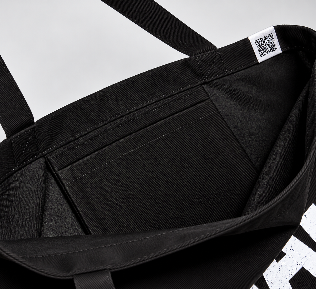 TB-01 / Logolu Tote Çanta - Siyah